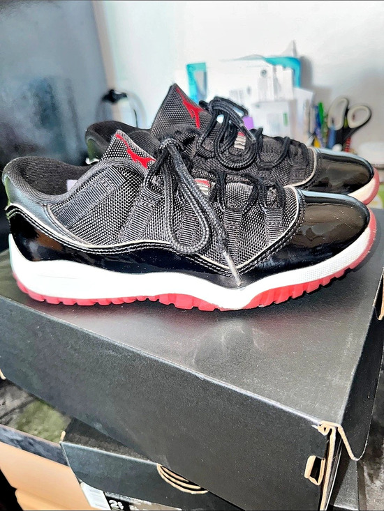 Jordan Other - Jordan 11 Retro Low Sneakers Black & Red US 2.5Y